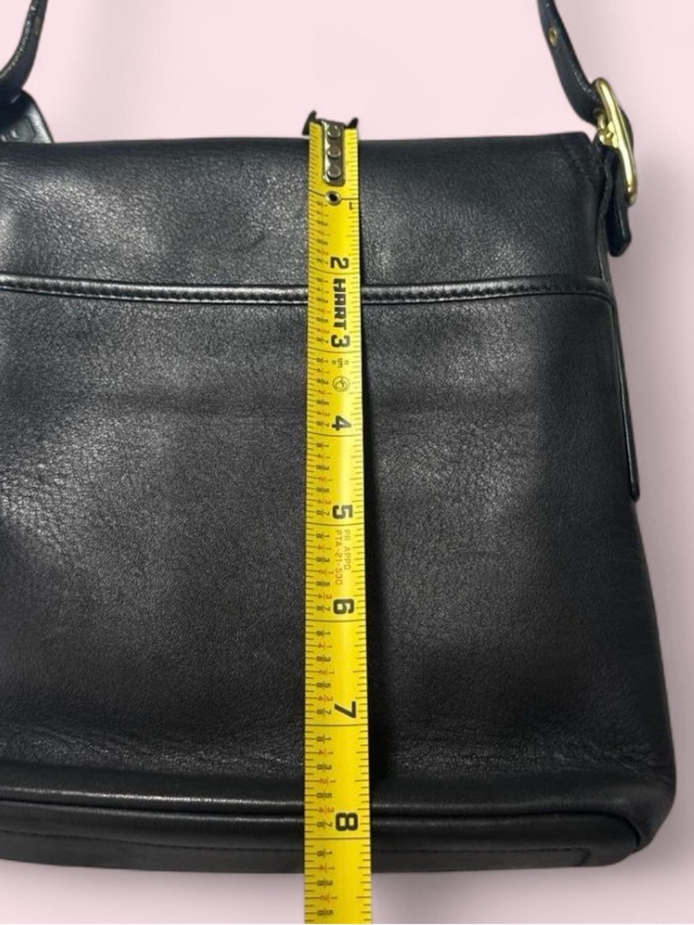 Vintage Coach Black Leather Crossbody with Hang Tag - Picture 2 of 6